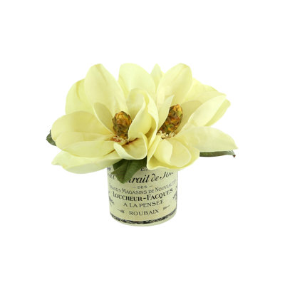 Polysilk Magnolia Arrangement in Vase