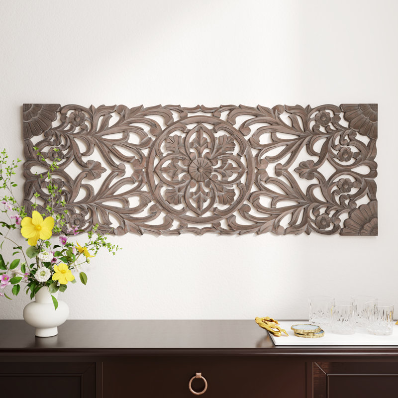 Majeski Handmade Wall Decor, Brown Wash