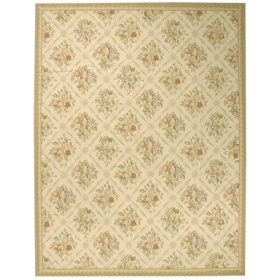 Wool Floral Area Rug