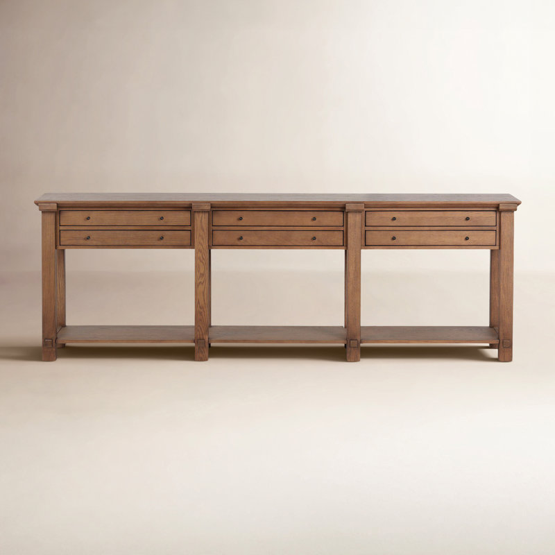 Gardendale 94'' W Solid Wood Console Table