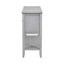 Console rétro avec quatre petits tiroirs et une tablette inférieure pour les salons, les entrées et les cuisines (gris antique)-129345699