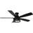 52" Black Farmhouse Industrial Flush Mount Ceiling Fans, 6-Speed DC Motor Low Profile Caged Ceiling Fan with Light and Remote