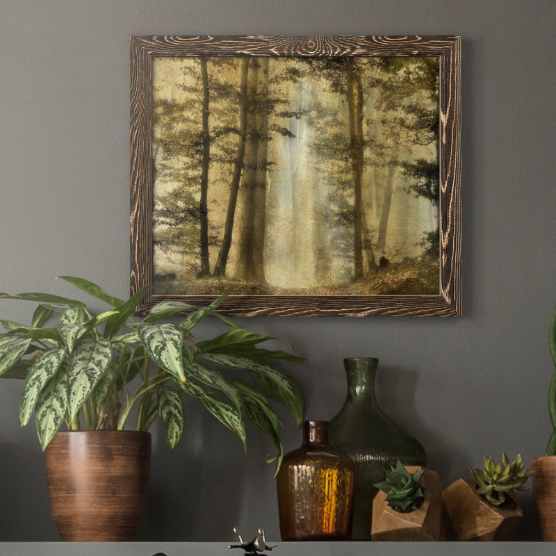 Golden Magic - reproduction de photo sur toile encadrée, Toile avec cadre en noyer, H 20 po x l 17 po x P 1,5 po