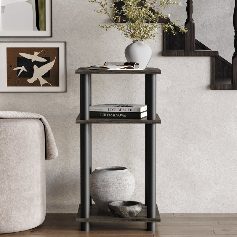 Table de bout à 3 niveaux Easy Twist, Gris foncé