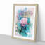 Colourful Water Lily in Abstract - Picture Frame Graphic Art Print-55686308-55686310