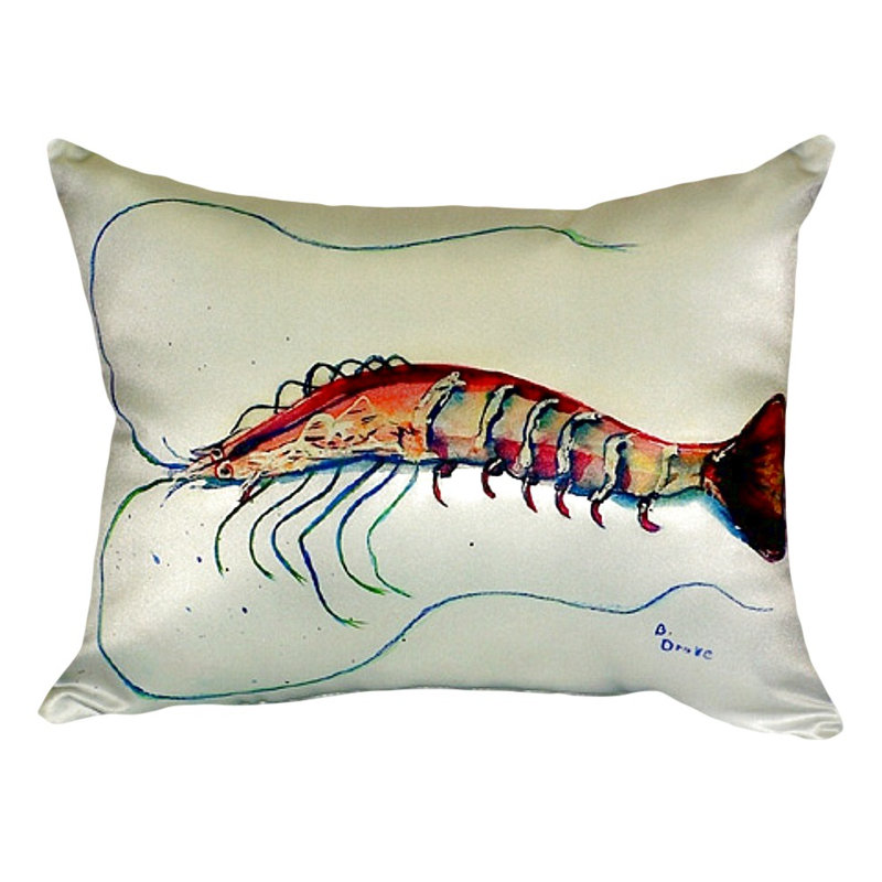 Coussin décoratif d'extérieur Shrimp