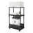 26.4'' W Cart Mobile Printer Stand with Shelves