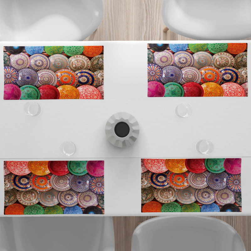 Polyester Abstract Rectangle Placemat