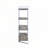 Libby Chrome Finish Bookshelf