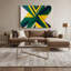 Geometric Abstraction 7 Green Canvas Wall Art-1014024072