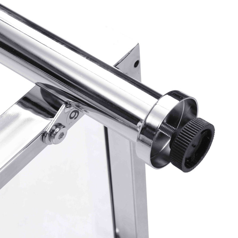 Lennie Metal & Glass Console Table, 31.5" H x 43.3" W x 13.78" D, Silver