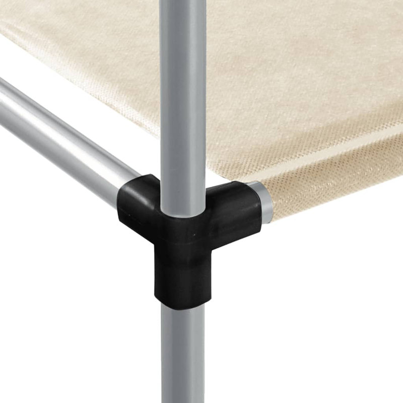 87cm W Metal Shelving Unit, Cream