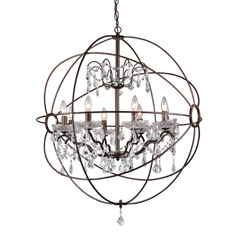 Itzayanna 8 - Light LED Globe Chandelier