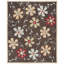 Tapis brun / rouge en laine touffeté à la main Emrick-22210622