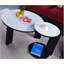 Ensemble de 2 tables basses gigognes rondes avec plateau en pierre frittée, parfait pour les petits espaces et la vie moderne