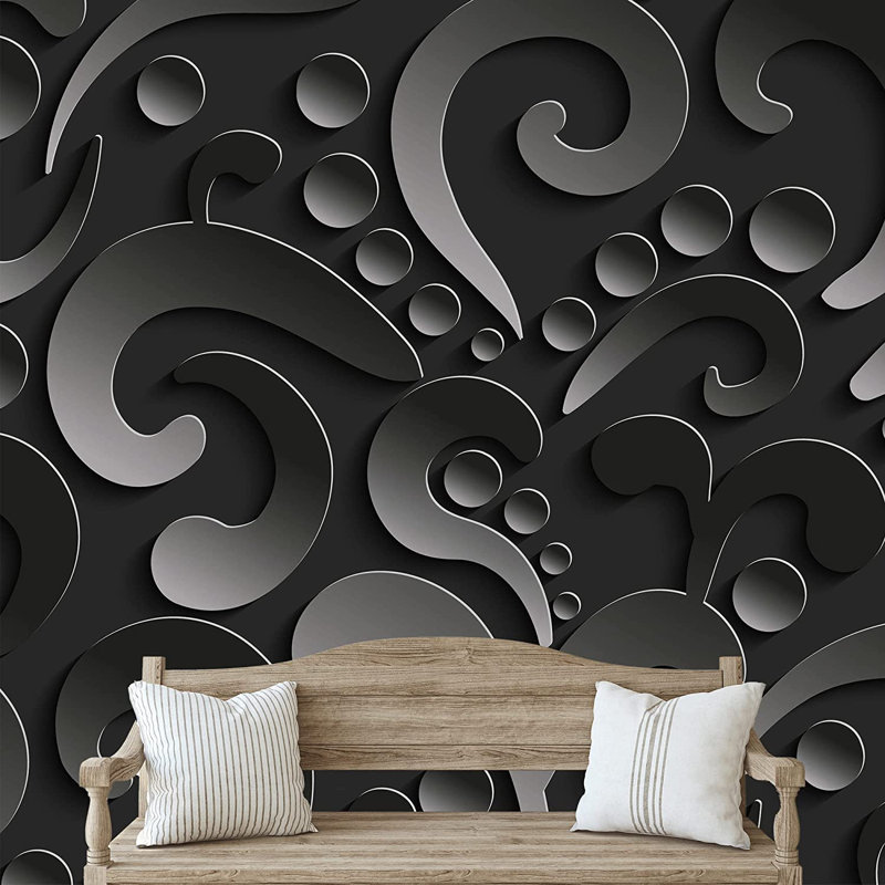Tapisserie murale «Shadow Plant Vine», L 100 po x l 144 po