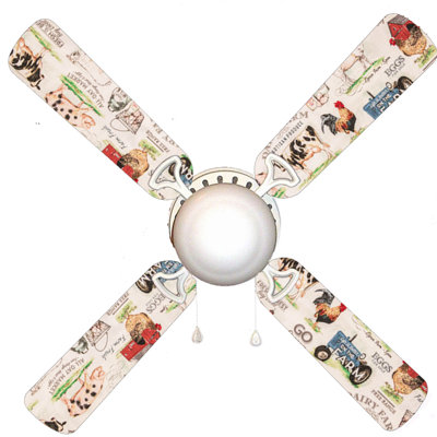 Ventilateur de plafond 4 pales 42 "