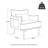 Mid-Century Modern Leatherette Armchair With Legs And Side Pocket-1511244584