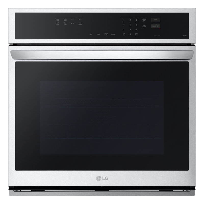 LG Smart Wall Oven with Convection and Air Fry, 4.7 cu. ft., Black/Stainless Steel