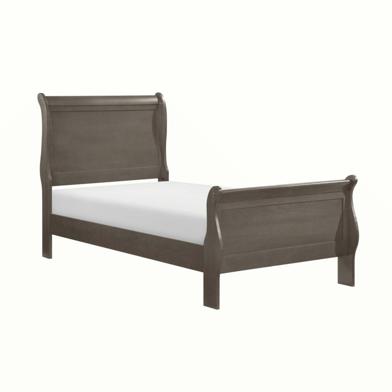 Chasyn Sleigh Bed, Gray, Twin