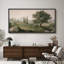 «Tuscan Hills and Cypress Trees», impression sur toile encadrée - décor de paysage méditerranéen-115271118-115271119
