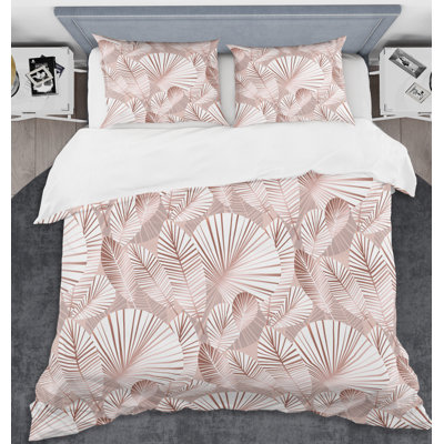 Ensemble de housse de couette tropical iv de style mid-century