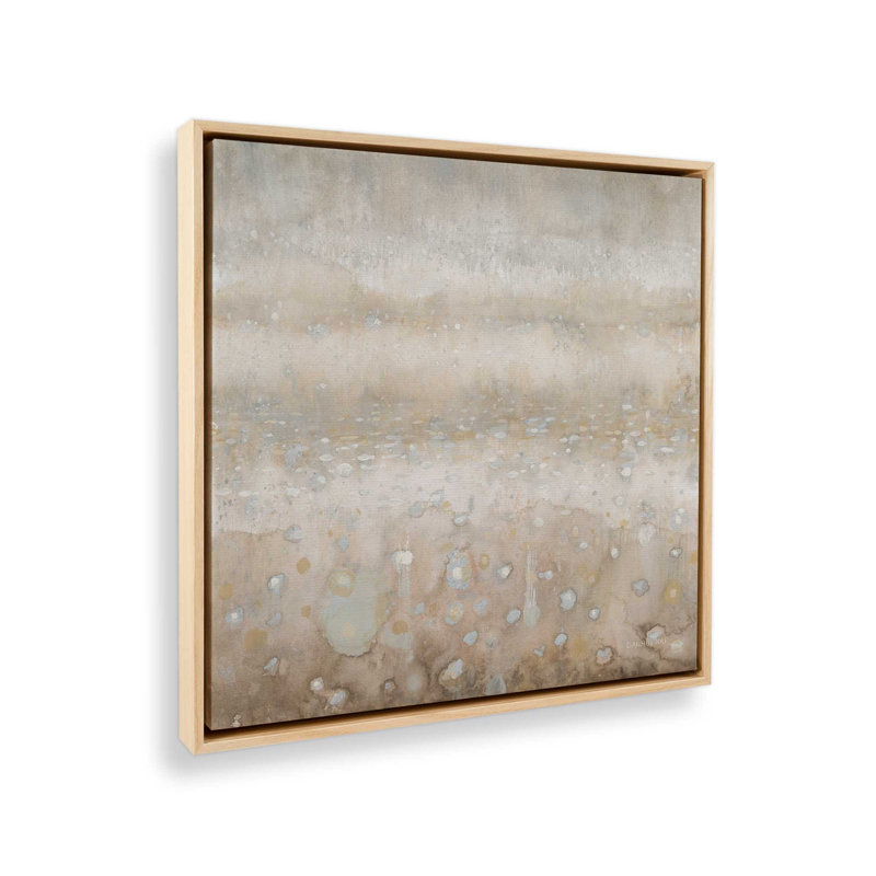 Impression sur toile Shimmering Drops of Light II, H 12,75 po x l 12,75 po x P 1,75 po, Cadre américain en érable flottant, 1