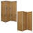 Alfredo 60'' W x 72'' H 3 - Panel Solid Wood Folding Room Divider