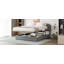 Grand lit plateforme tapissier Teddy