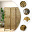 Paravents pliables en bois sculpté