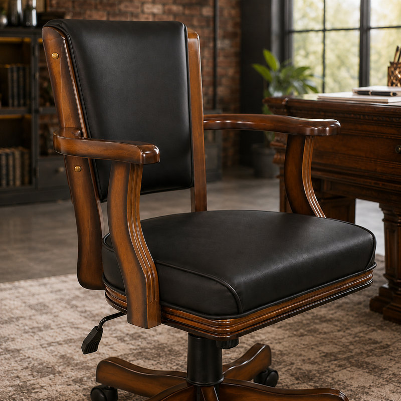 Fauteuil de jeu à dossier haut Maynes, Châtaigne