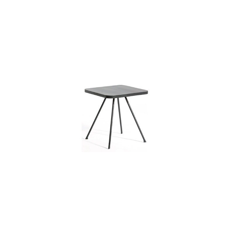 Attol Outdoor Square Coffee Table, 17.63" W x 17.63" L x 19.19" H, Anthracite