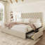 Lit plateforme tapissier avec tiroirs de rangement-2052952994-2052952990