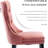 Friedrun Velvet Dining Chair Tufted Dining Room Chair with Solid Wood Leg-852858952