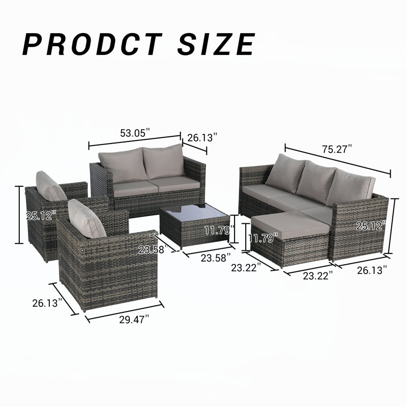 Patio Dining Sets, Light Gray