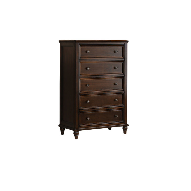 Commode d'appoint en bois massif Vintage