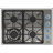 Thor Kitchen 20" 22" 24" 30" 36" 40" 48" 60" Stainless Steel Smart Natural Gas 4 Burner Cooktop with Dual Size Power Burner and with Downdraft Ventilation