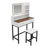 Makeup Vanity With LED Lighted Mirror