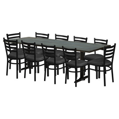 Phoebe Restaurant Furniture by Barn Rectangle 96" L x 36" W Table