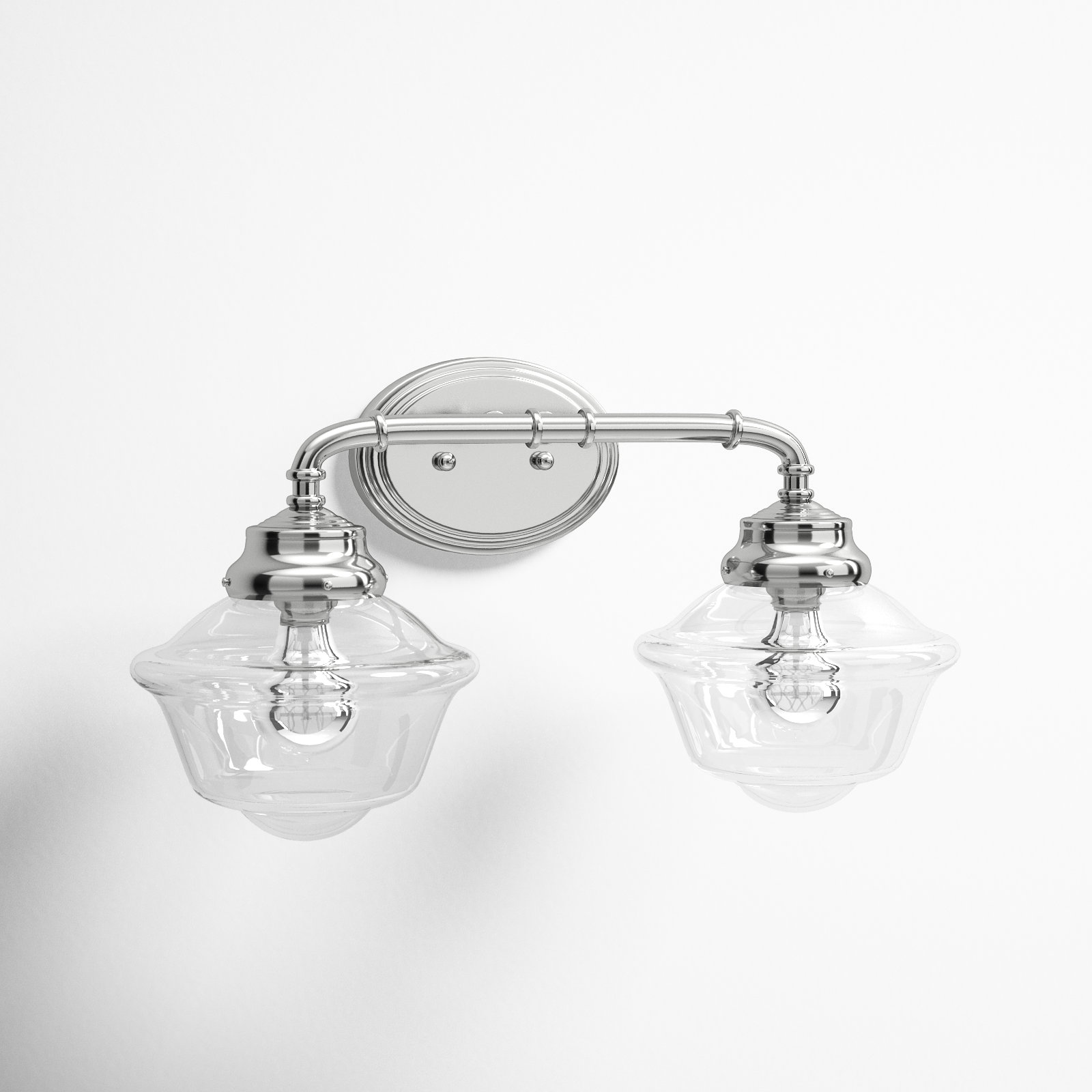 Anderson 2 Light Transparent Dimmable Vanity Light