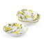 Lemons 8.5 in Bone Chine Pasta Bowls