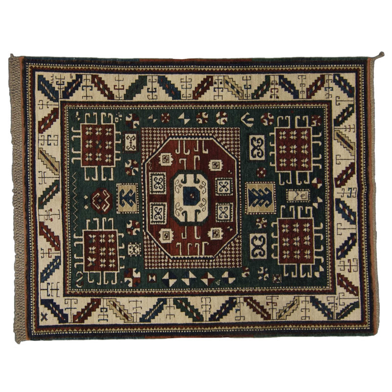 Karachopf One-of-a-Kind Area Rug, Rectangle 6' x 7'