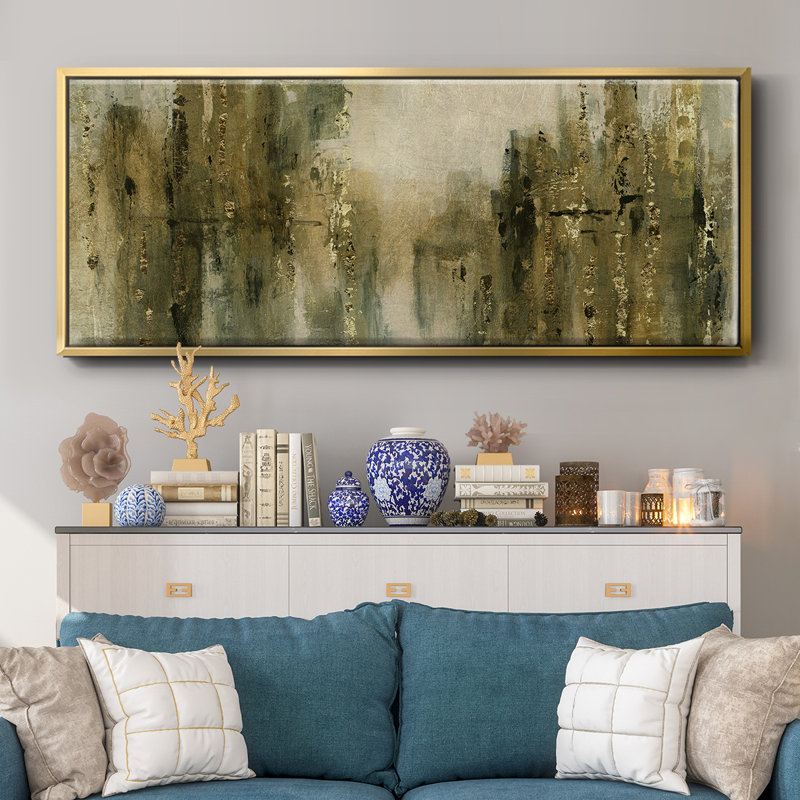 Gold City Shine - toile encadrée, H 20 po x l 50 po
