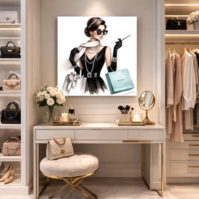 Sophisticated Glam: Tiffany-Inspired Fashion Canvas Wall Art