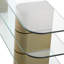 Console Table Lunden Brushed Brass Finish - 2 Blocks