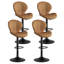 19,29 po Tabourets de bar modernes pivotants, tabourets de bar à hauteur de comptoir avec dossier haut, assemblage facile en 3 à 5 minutes pour le bar, la cuisine et la salle à manger-601873796-601873794