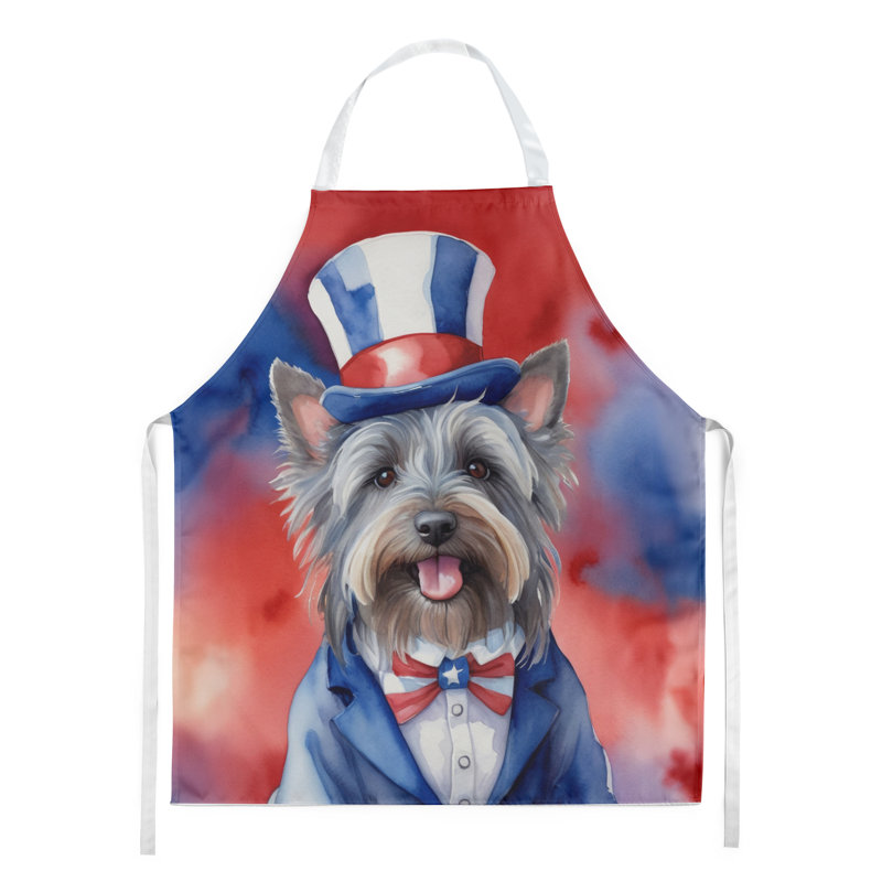 Patriotic American Apron, Skye Terrier