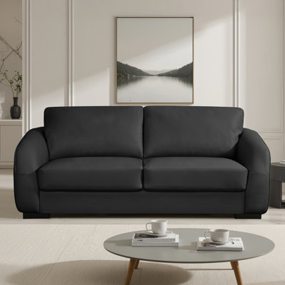 Allysa 3 Seater Faux Leather Sofa