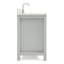 Meuble-lavabo simple 42 po avec plateau en marbre blanc de Carrare Macnair-85364358