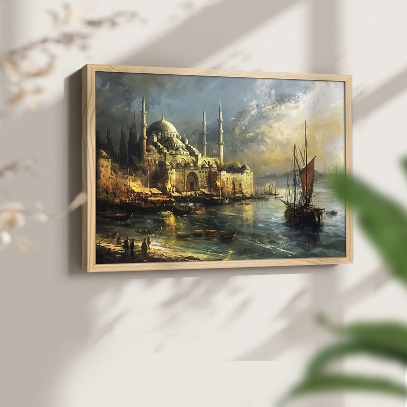Nautical Series-CXCVI -Framed Print - Restickable, 8" H x 10" W, Natural